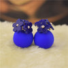 Personality Flower Double Stud Earrings